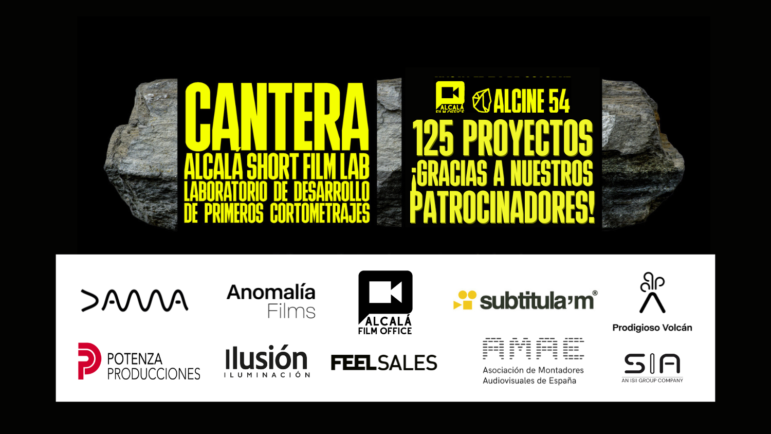 125 projects will compete in Cantera thanks to our sponsors