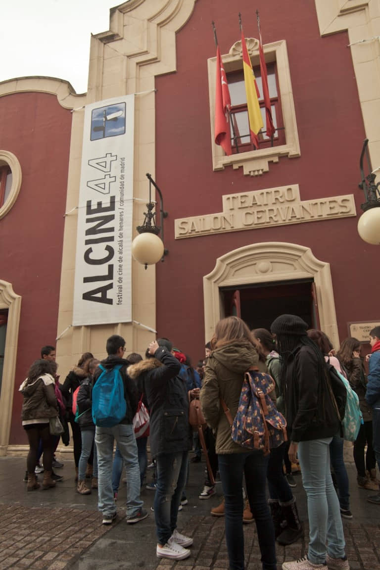 Teatro Salón Cervantes durante la proyección de Idiomas en Corto (Inglés)
